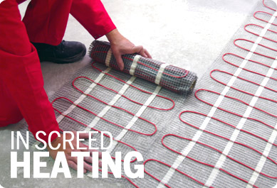 Screed underfloor heating