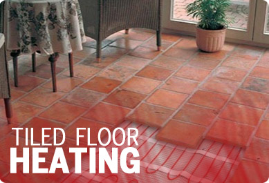 Tiled underfloor heating